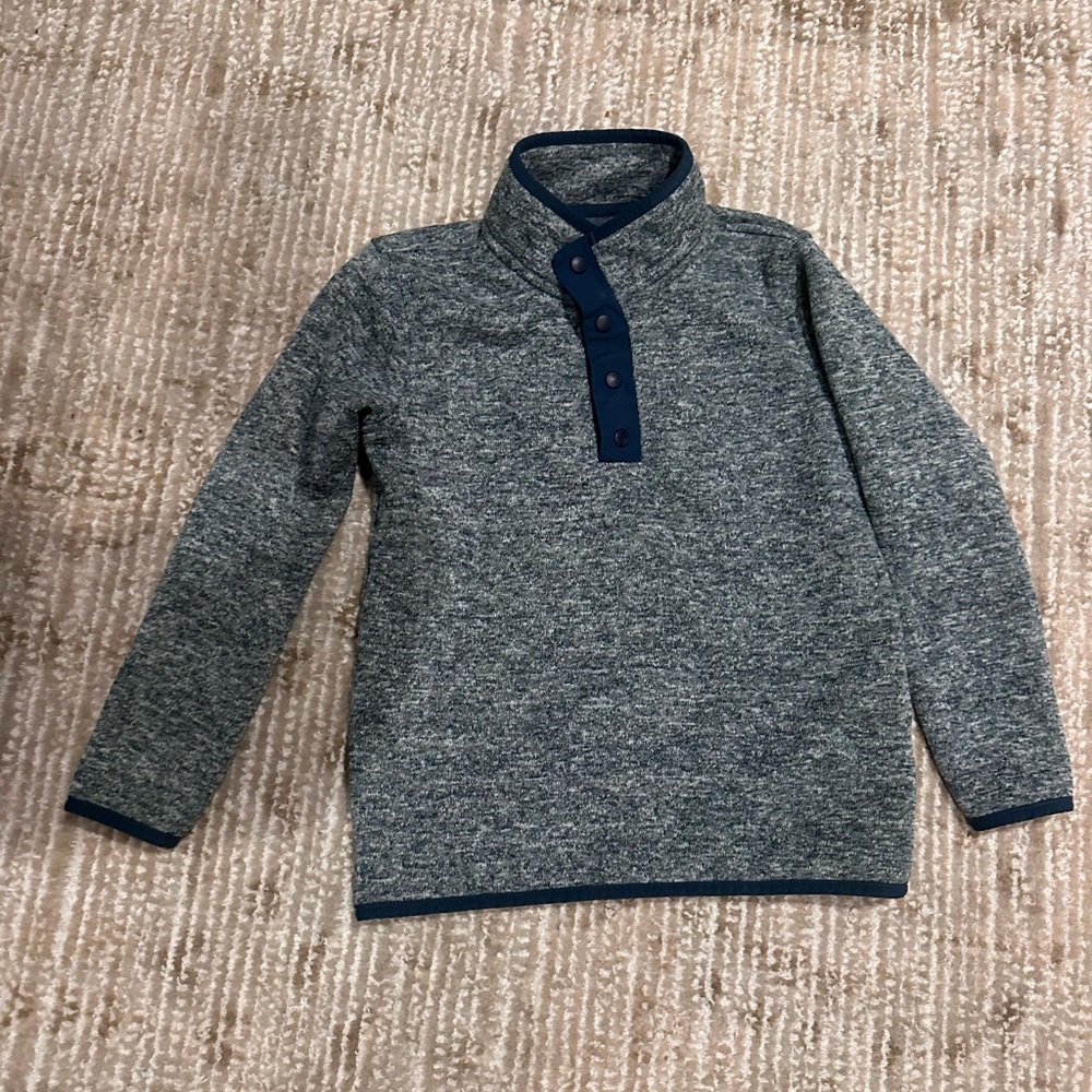 Crewcuts Boys Heather Green/Blue pullover